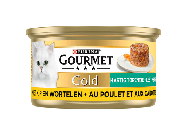 Gourmet Gold herzhafter Turm mit Huhn und Karotte