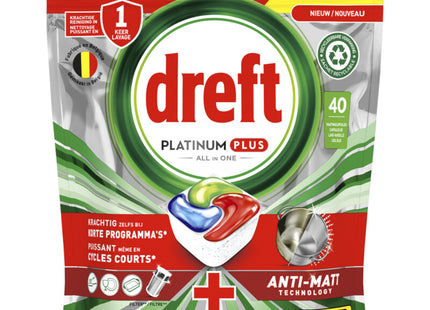 Dreft Platinum plus vaatwastabletten regular