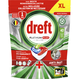 Dreft Platinum plus vaatwastabletten regular