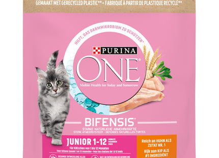 Purina ONE Junior 1-12 maanden rijk aan kip