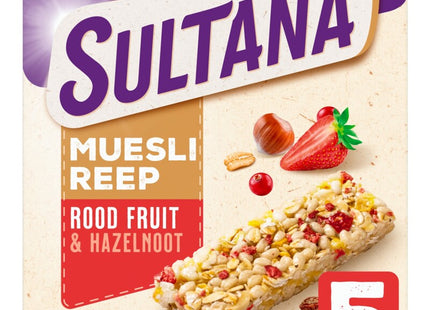 Sultana Muesli bar red fruit &amp; hazelnut
