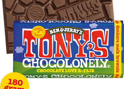 Tony's Chocolonely Reep B&J donkere melk brownie