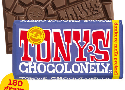 Tony's Chocolonely Reep donkere melk pretzel