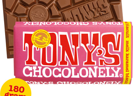 Tony's Chocolonely Reep melk karamel biscuit