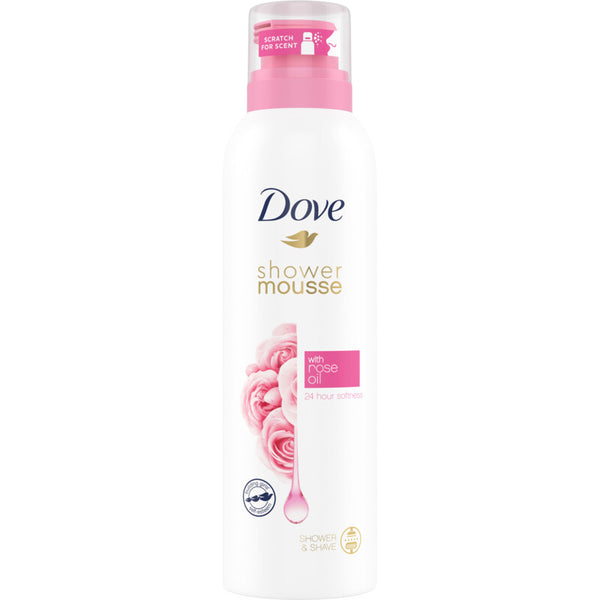 Dove Rose oil shower mousse