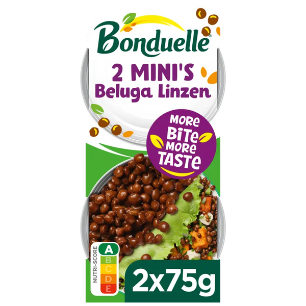 Bonduelle Beluga lentils 2 mini packs