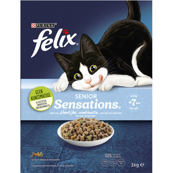 Felix Sensations senior met kip & kalkoen  Dutchshopper