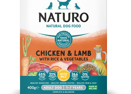Naturo Kip lam en rijst voor de hond