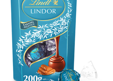 Lindt Lindor karamel zeezout chocolade