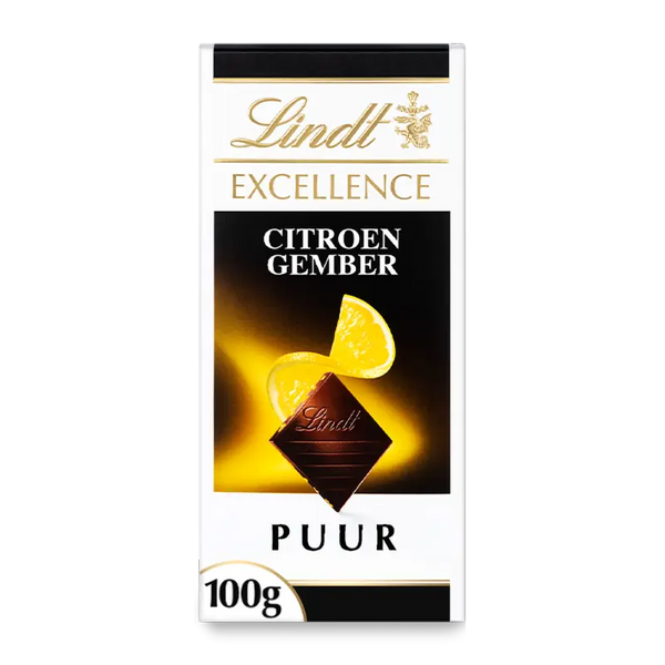 Lindt Excellence ginger lemon dark chocolate