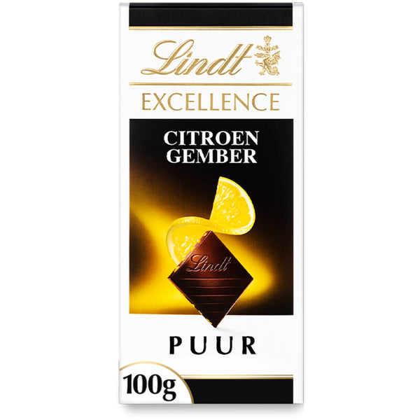 Lindt Excellence gember citroen pure chocolade
