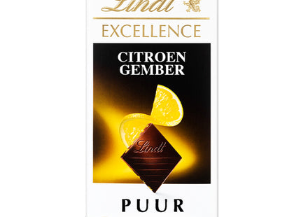 Lindt Excellence ginger lemon dark chocolate