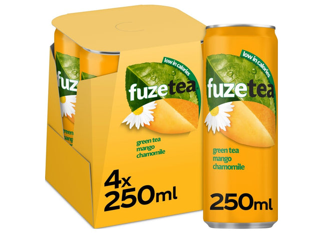 Fuze Tea Green ice tea mango chamomile 4-pack