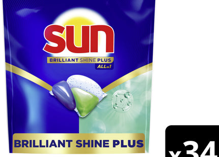 Sun Brilliant shine plus vaatwascapsules