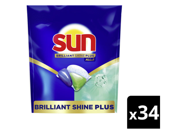 Sun Brilliant shine plus vaatwascapsules
