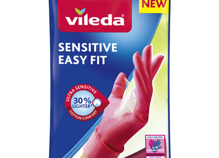 Vileda Gloves sensitive easy fit M