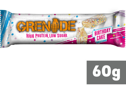 Grenade Birthday cake protein bar