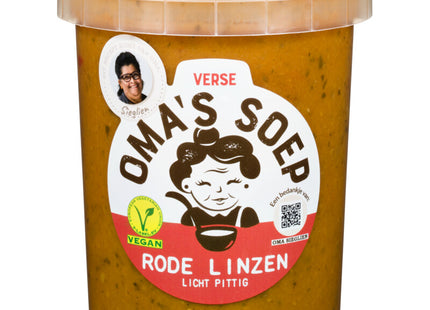 Oma's Rode linzen soep