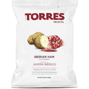 Torres Premium potato chips Iberian ham