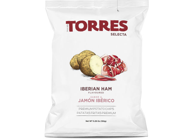 Torres Premium potato chips Iberian ham