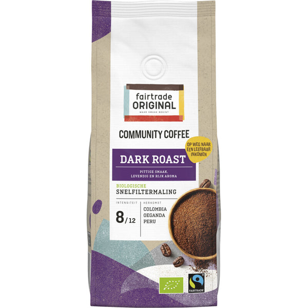 Fairtrade Original Community coffee dark roast snelfilter