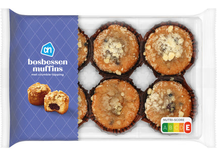 Bosbessen muffins crumble topping