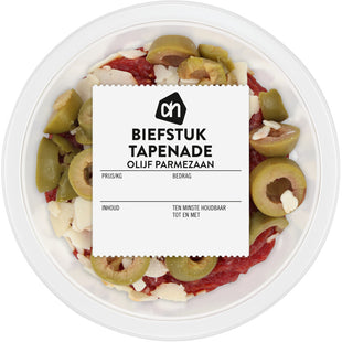 Steak-Tapenade mit Oliven-Parmesan