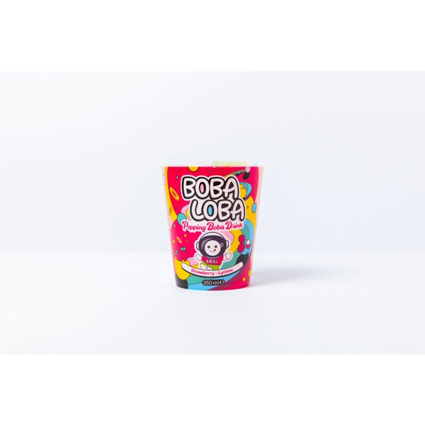 Boba Loba Popping boba drink strawberry lychee  Dutchshopper