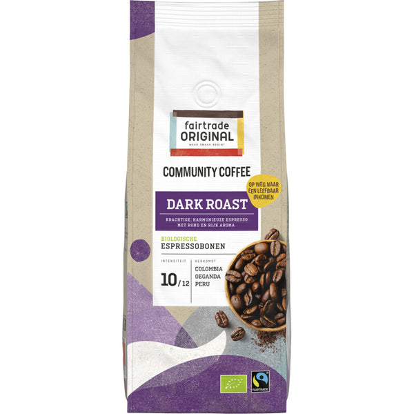 Fairtrade Original Community coffee dark roast bonen
