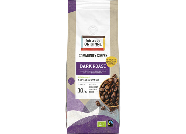 Fairtrade Original Community coffee dark roast bonen