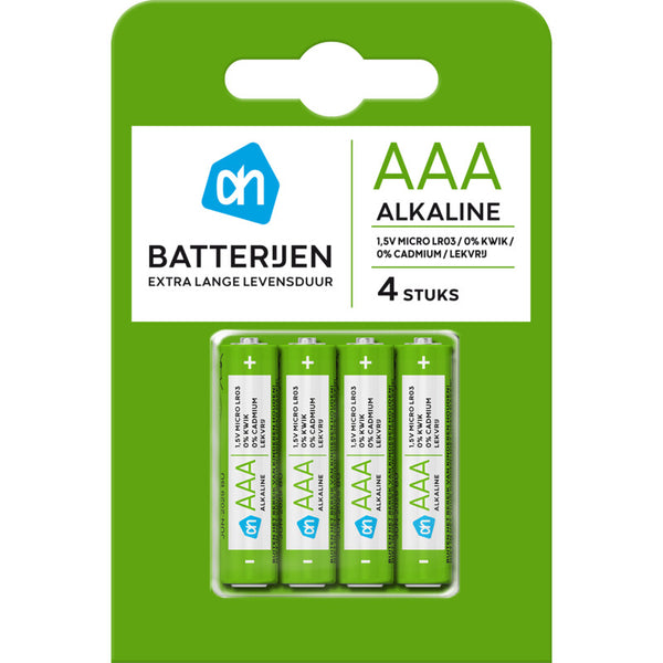 AAA alkaline batterijen
