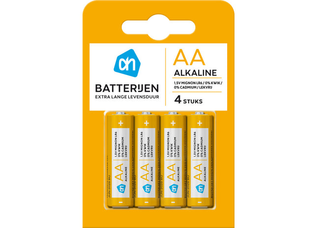 Alkaline AA batterijen