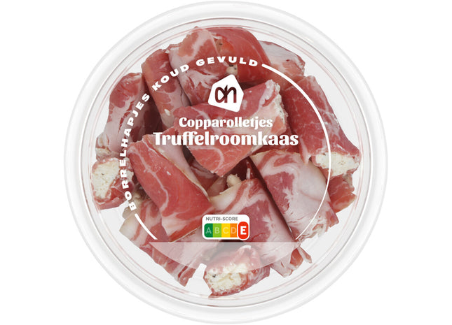 Coppa rolletje met roomkaas truffel