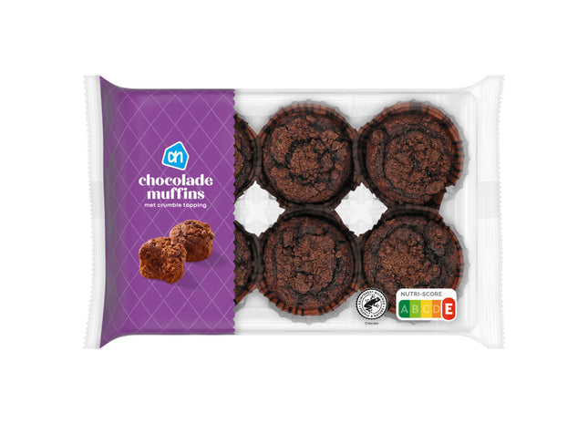 Schokoladenmuffins mit Streuselbelag