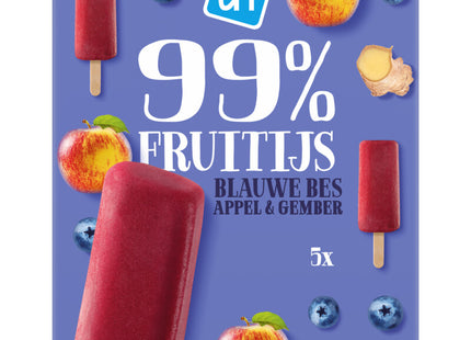99% fruitijs blauwe bes appel & gember