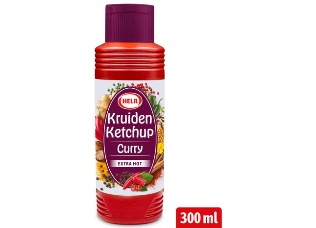 Hela Kruiden ketchup curry extra hot