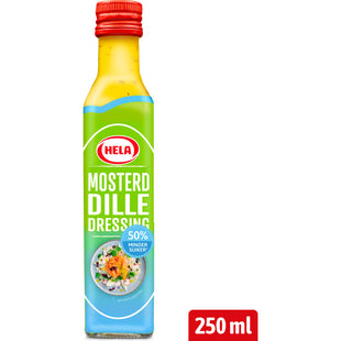 Hela Senf-Dill-Dressing mit 50 % weniger Zucker