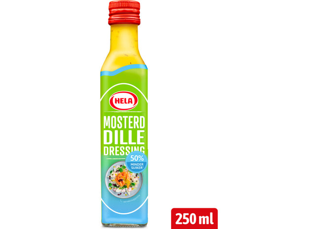 Hela Mosterd dille dressing 50% minder suiker