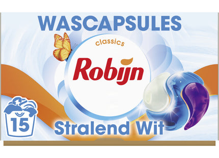 Robijn 3-in-1 Wascapsules stralend wit