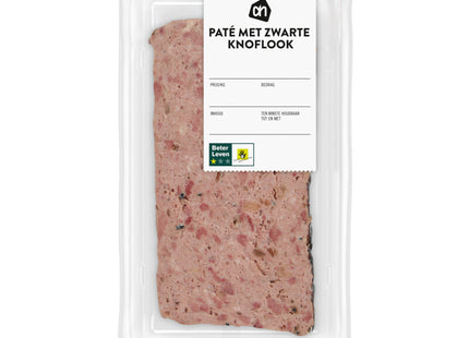 Pastete mit schwarzem Knoblauch