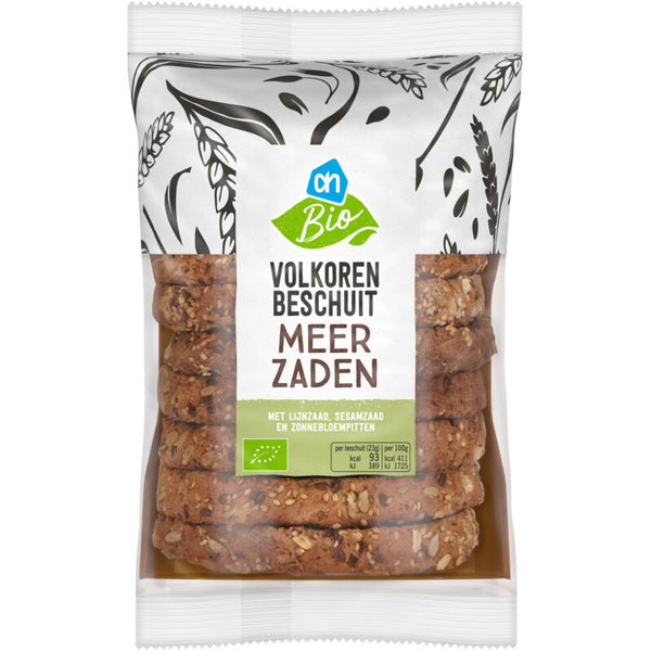 Biologisch Volkoren beschuit meerzaden