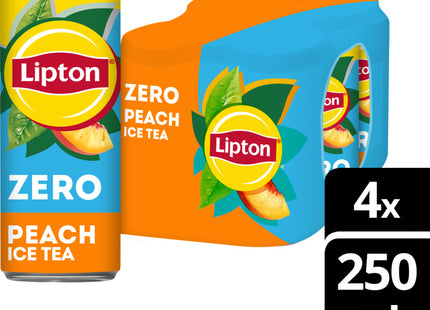 Lipton Ice tea peach zero sugar 4-pack