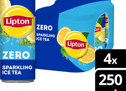Lipton Ice tea sparkling zero sugar 4-pack