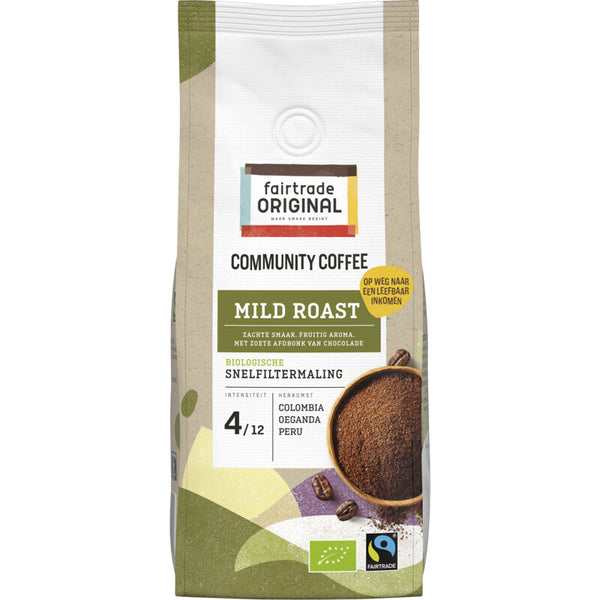 Fairtrade Original Community coffee mild roast snelfilter