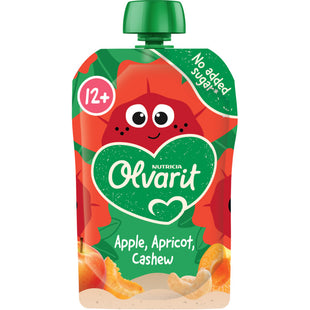 Olvarit Knijpfruit appel abrikoos cashew 12m+
