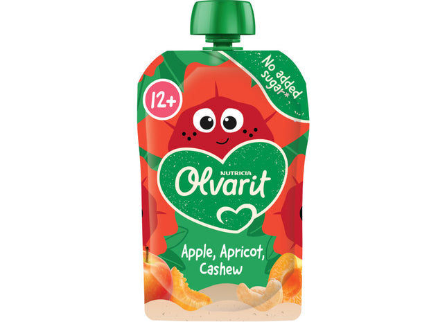 Olvarit Knijpfruit appel abrikoos cashew 12m+