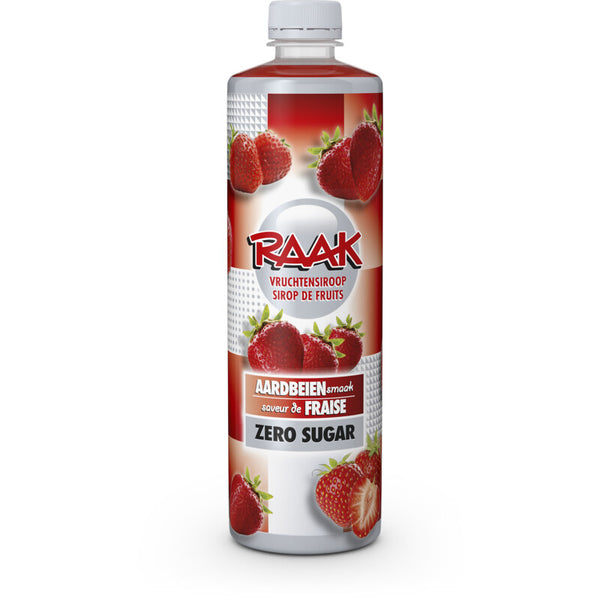 Raak Vruchtensiroop aardbeien zero sugar  Dutchshopper