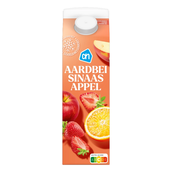 Gekühltes Erdbeer-Orangensaftgetränk