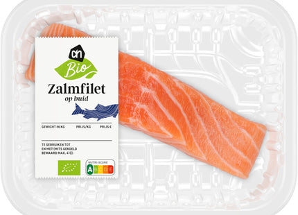 Biologisch Zalmfilet op huid