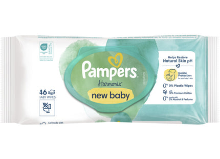 Pampers Harmonie new baby 0% plastic baby wipes